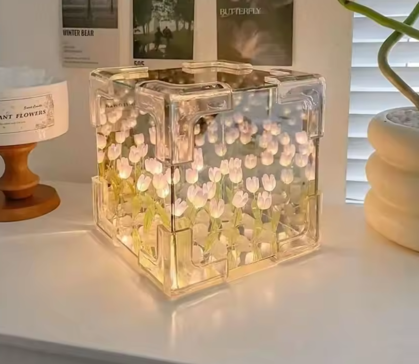 Creative DIY Tulip Night Light Led Decorative