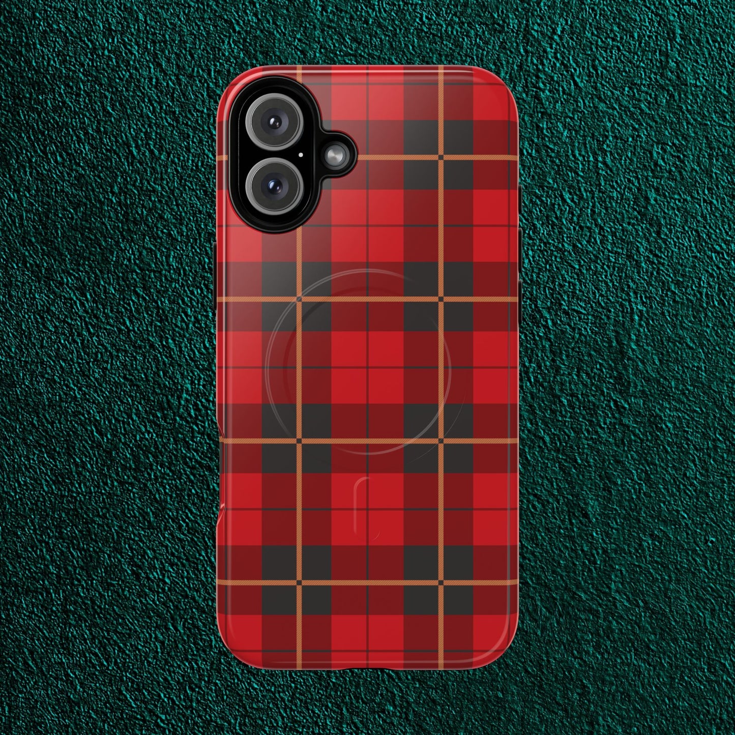 plaid magsafe iphone case | just christmas