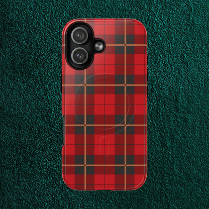 plaid magsafe iphone case | just christmas