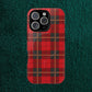 plaid magsafe iphone case | just christmas