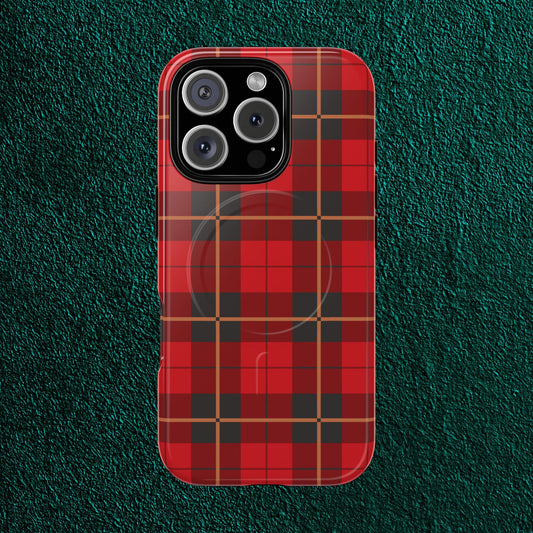 plaid magsafe iphone case | just christmas
