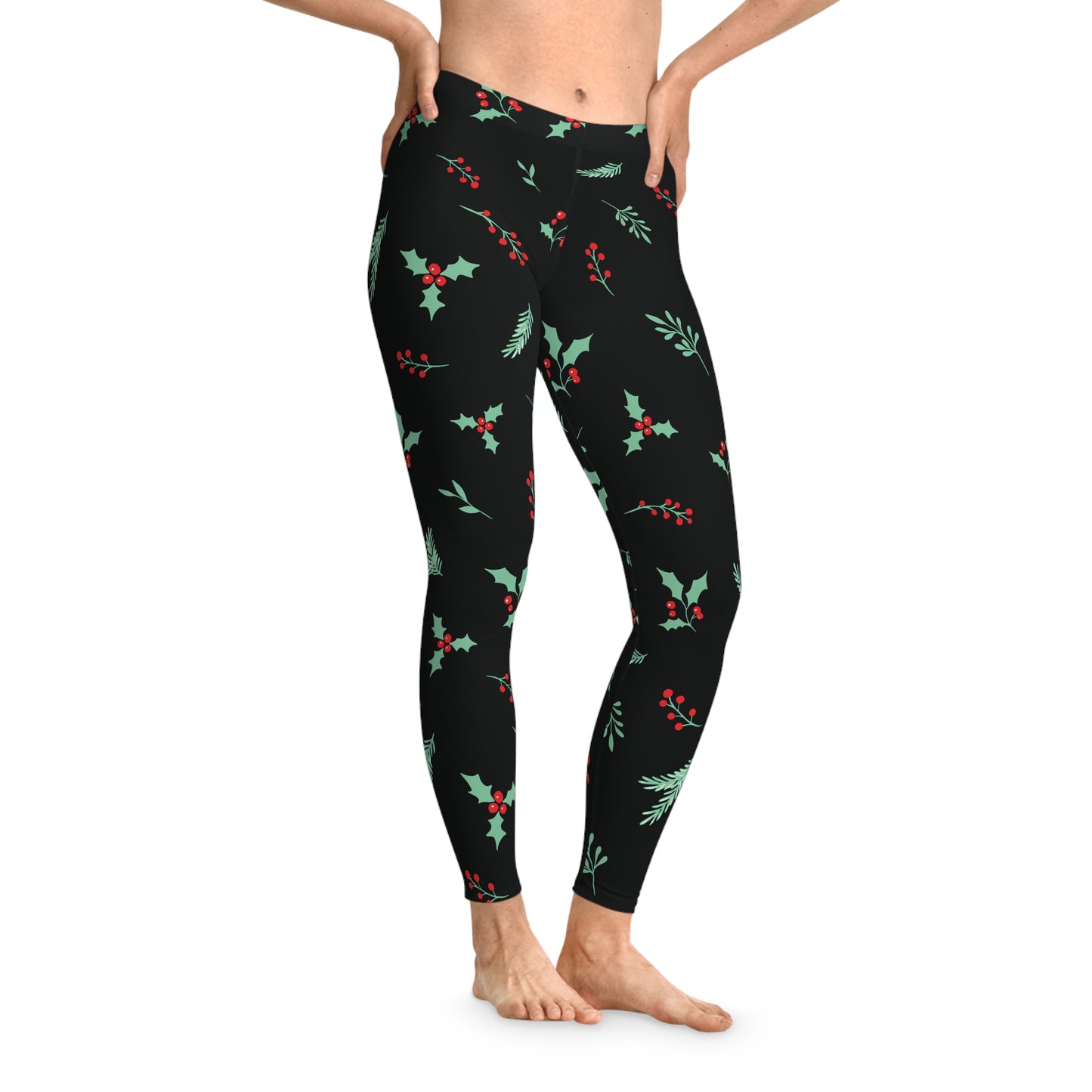 festive holiday leggings | just christmas