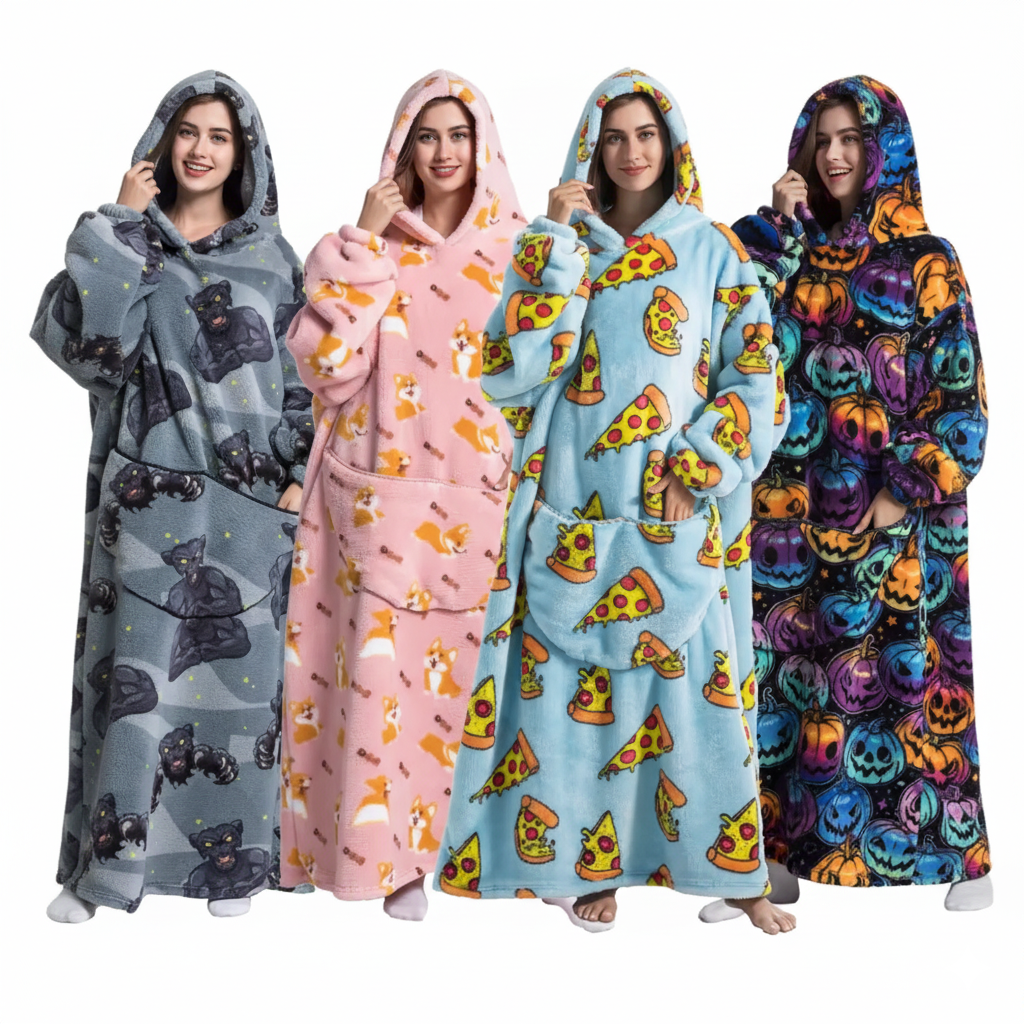 Oversized Blanket Pullover Hoodies