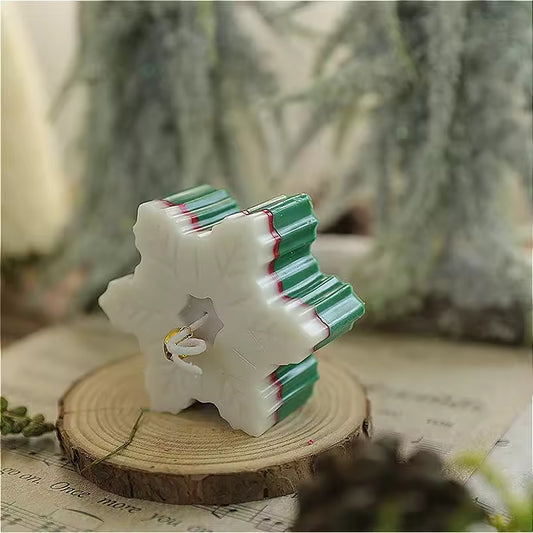 Creative Christmas Snowflake Candles