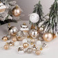 Champagne-Colored Christmas Tree Ornaments