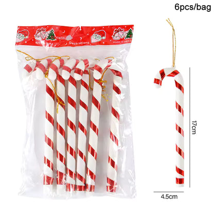 Christmas Lollipop Candy Cane Pendant Ornament Set