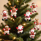 Traditional Plush-Style Christmas Tree Ornament Set